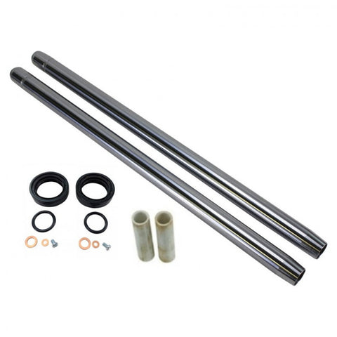 TC Bros. Hard Chrome Extended Fork Tube Kit +4" 35mm for Ironhead Sportster (XL 75-83) & Super Glide (FX 76-83)