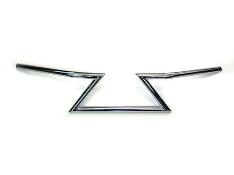 Chrome 6  Z Handlebars without Indents - V-Twin Mfg.