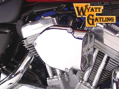 Chrome Wyatt Gatling Air Cleaner Assembly - V-Twin Mfg.