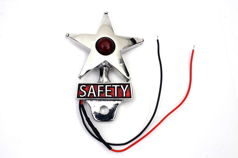 Safety License Plate Topper with LED Lamp - V-Twin Mfg.