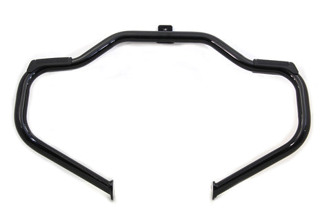 Black Front Engine Bar with Footpeg Pads - V-Twin Mfg.
