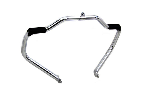 Chrome Front Engine Bar with Footpeg Pads - V-Twin Mfg.