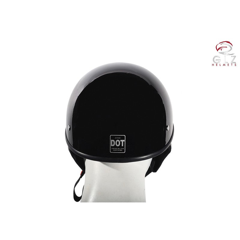 Shiny Black Finish DOT Approved Motorcycle Helmet