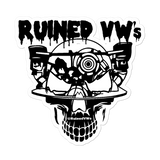 Ruined VW’s Black Skull Stickers