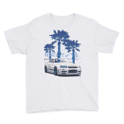 Godzilla on the Beach Youth Short Sleeve T-Shirt