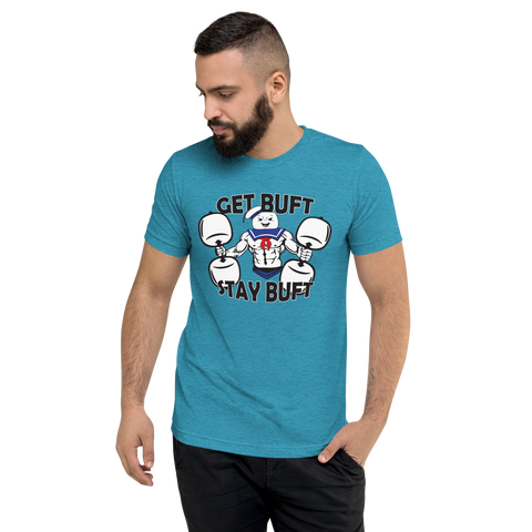 Get Buft Stay Buft Unisex Tri-Blend T-Shirt | Bella + Canvas 3413