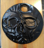 3D skull stretching through Flat touring fuel door
