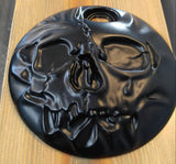 3D skull stretching through Flat touring fuel door