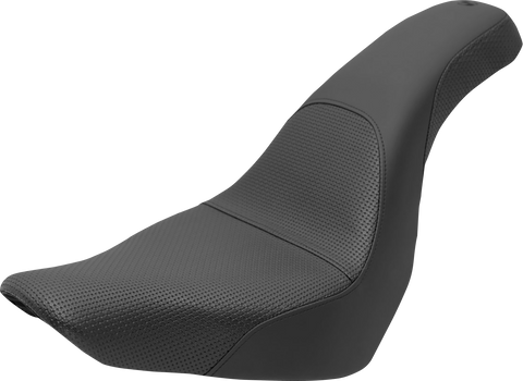 SADDLEMEN Profiler Basket-weave Seat - Black - Softail 818-29-147