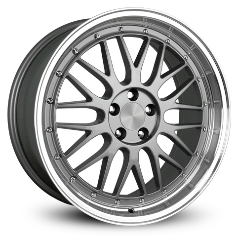 PRO TRAK | Gunmetal Polished Lip | 18x8.0 ( 5x100 )