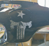 Harley Texas reccesed Punisher fairing batwing