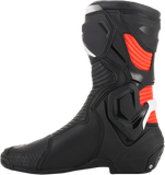ALPINESTARS SMX+ Boots - Black/White/Red Fluorescent - US 6.5 / EU 40 2221019-1231-40