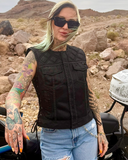 Bonnie Moto Mesh Women's Motorcycle Vest - Diamond Quilt