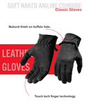 Ranch Men's Motorcycle Leather Gloves