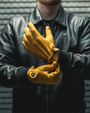 Ranch Men's Motorcycle Leather Gloves