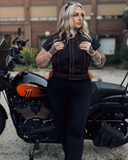 Bonnie Moto Mesh Women's Motorcycle Vest - Diamond Quilt