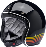 BILTWELL Bonanza Helmet - Gloss Black Spectrum - Medium 1001-536-203