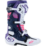 ALPINESTARS Tech 10 Boots - White/Violet/Navy/Pink Fluorescent - US 10 / EU 44.5 2010020-2780-10