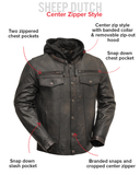 Vendetta Men's Motorcycle Leather Jacket