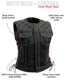 Bonnie Moto Mesh Women's Motorcycle Vest - Diamond Quilt