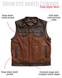 Gunner Men's Leather Motorcycle Vest (Limited Edition)
