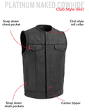 Highside Men's Motorcycle Leather Vest
