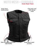 Bonnie Moto Mesh Women's Motorcycle Vest - Diamond Quilt