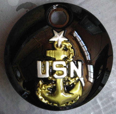 3D USN Logo Harley fuel door