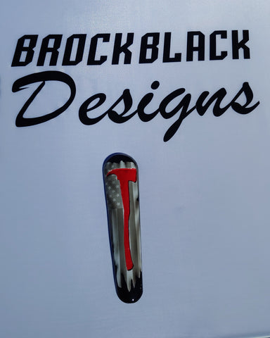 Axe recessed American Flag Console insert