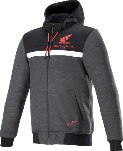 ALPINESTARS Honda Chrome Street Hoodie - Black/Gray/Red - 4XL 4201323-1908-4X