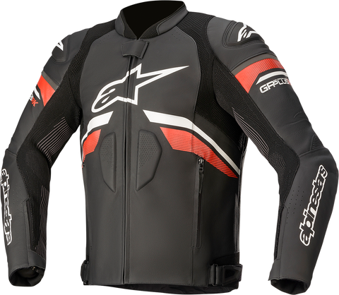 ALPINESTARS GP Plus R v3 Rideknit® Leather Jacket - Black/White/Red - US 44 / EU 54 3100321-1304-54