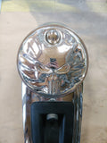 Chrome 3D Punisher Harley touring fuel door