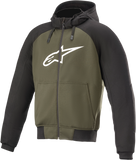 ALPINESTARS Chrome Hoodie - Black/Green - 3XL 4200918-1681-3X