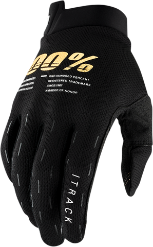 100% iTrack Gloves - Black - XL 10008-00008