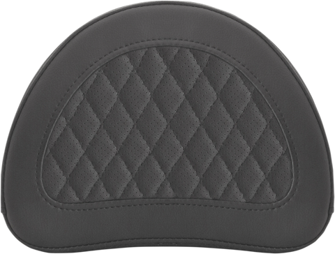 SADDLEMEN Sissy Bar Pad - Lattice Stitched - Black 0513SM