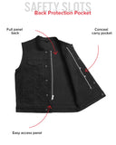 Havoc Men's Motorcycle Twill Vest