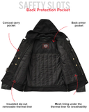 Nightstrike Men’s Motorcycle Leather Jacket