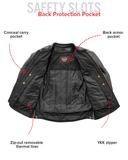 Chaos - Men's Leather Motorcycle Jacket