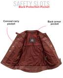 Jada - Women's Perforated Motorcycle Leather Jacket