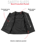 Bonnie Moto Mesh Women's Motorcycle Vest - Diamond Quilt