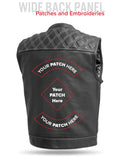 Downside Men's Motorcycle Leather Vest