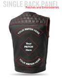 Hornet Men's Club Style Leather Vest