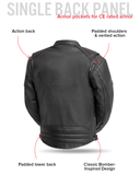 Chaos - Men's Leather Motorcycle Jacket