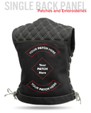 Bonnie Moto Mesh Women's Motorcycle Vest - Diamond Quilt