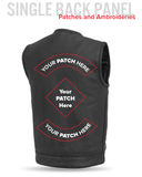 Highside Men's Motorcycle Leather Vest