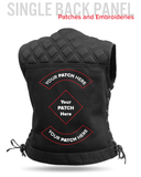 Bonnie Moto Mesh Women's Motorcycle Vest - Diamond Quilt