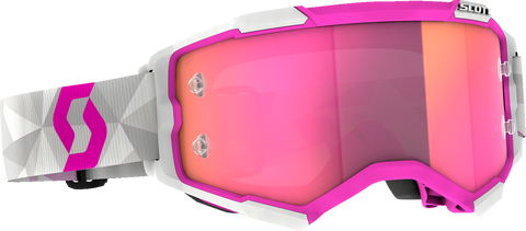 SCOTT Fury Goggles - JP 61 - White/Pink - Pink Chrome 414227-1087340