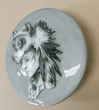 Wolf woman with silver smoke background Victory/INDIAN primary Cover