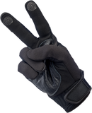 BILTWELL Baja Gloves - Black Out - Small 1508-0101-302