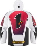 ICON Airform Quarterflash Jacket - White/Black/Red - 2XL 2820-5960